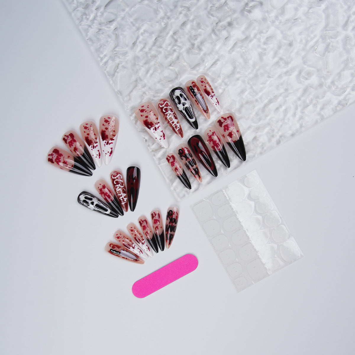 Halloween Kunstnagelset mit Gruseldesign Brehn