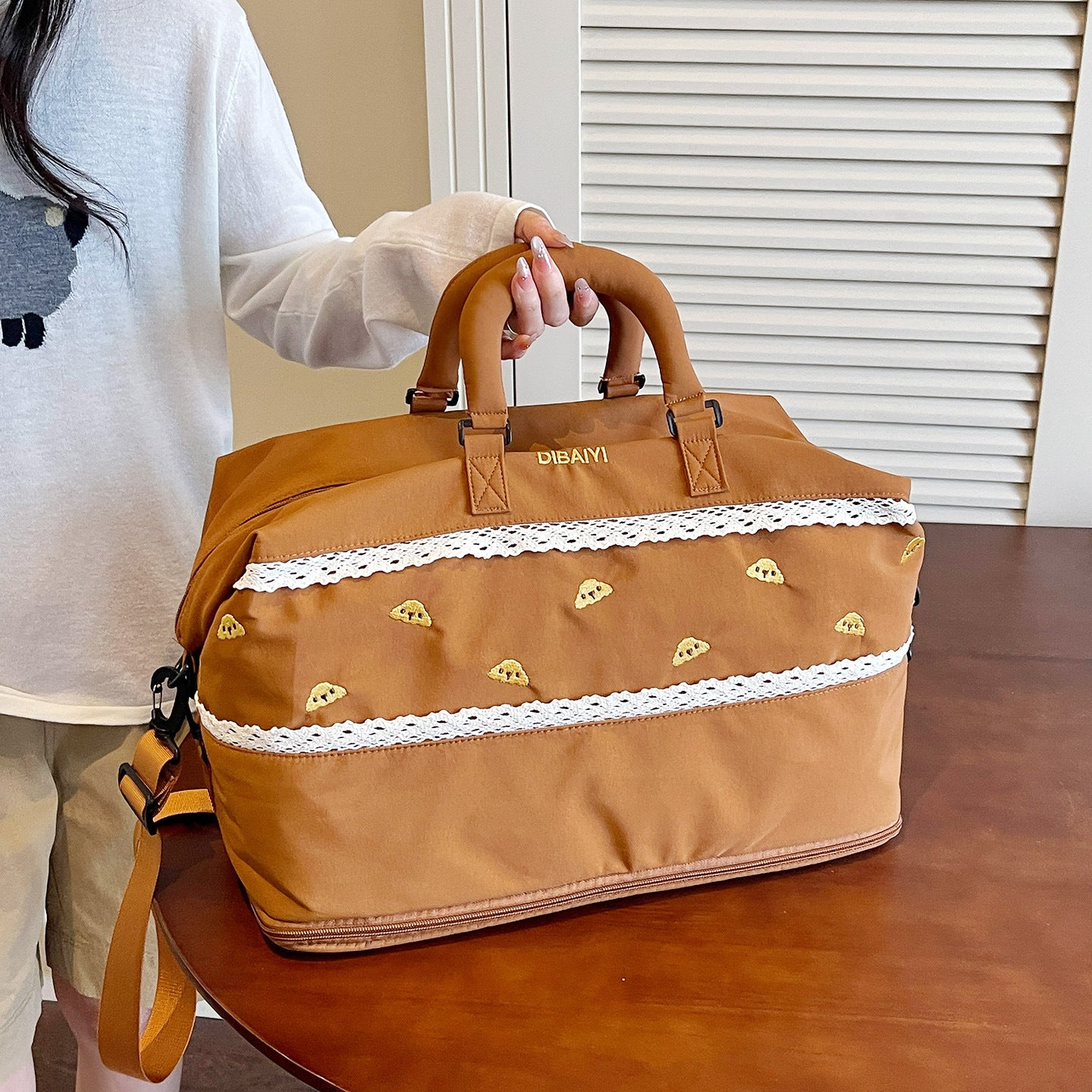 Mode Multi-Taschen Reise Duffle Brehn