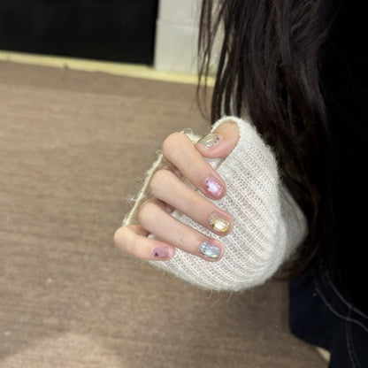 Iridescent Press-On Nagelkunst