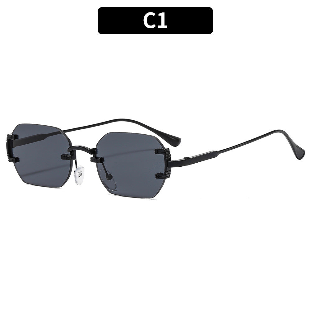 Moderne Anziehung Vintage-inspirierte hexagonale Sonnenbrille