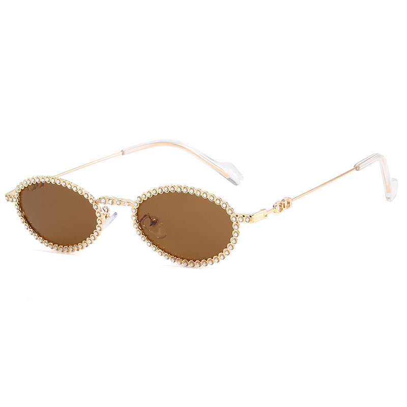 Damen extravagante Sonnenbrille mit originellem Rahmen und modernen Gläsern Brehn