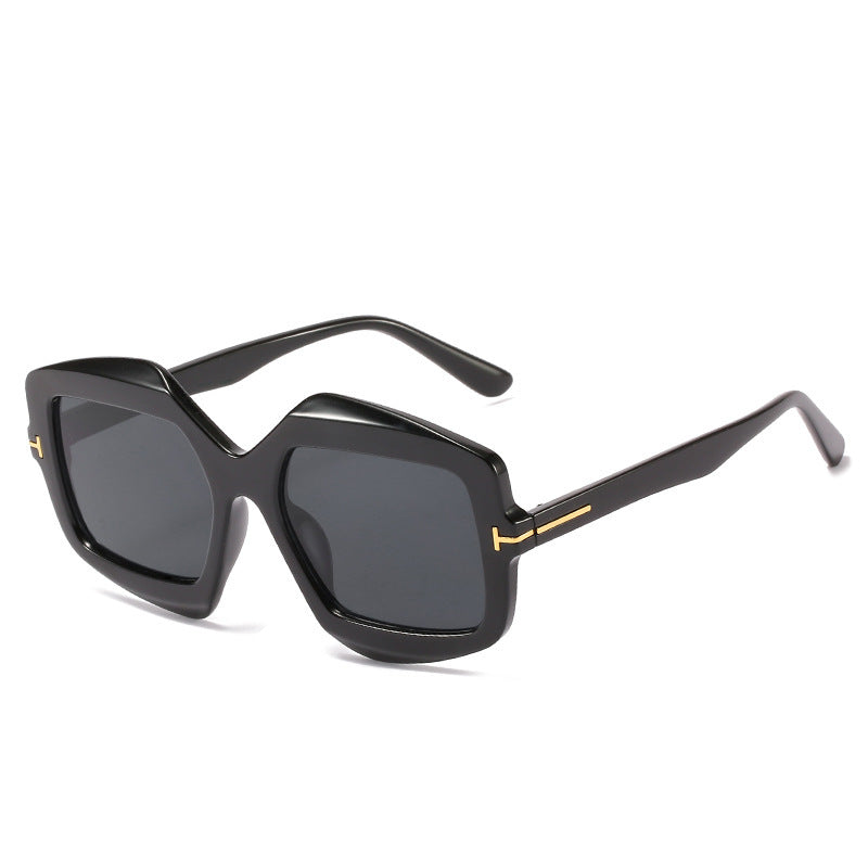 Bold gemusterte hexagonale Sonnenbrille Brehn