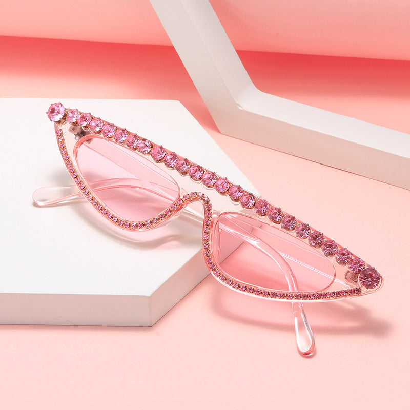 Damen Cat-Eye Sonnenbrille mit funkelndem Steinbesatz Brehn