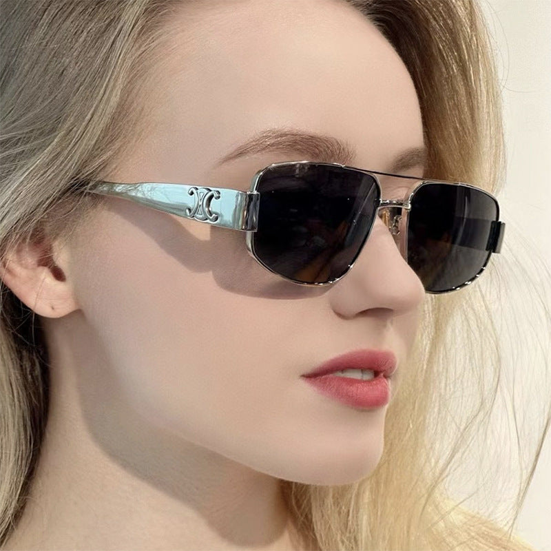 Damen Sportliche Sonnenbrille mit polarisierendem Gläser und elegantem Metallrahmen Brehn