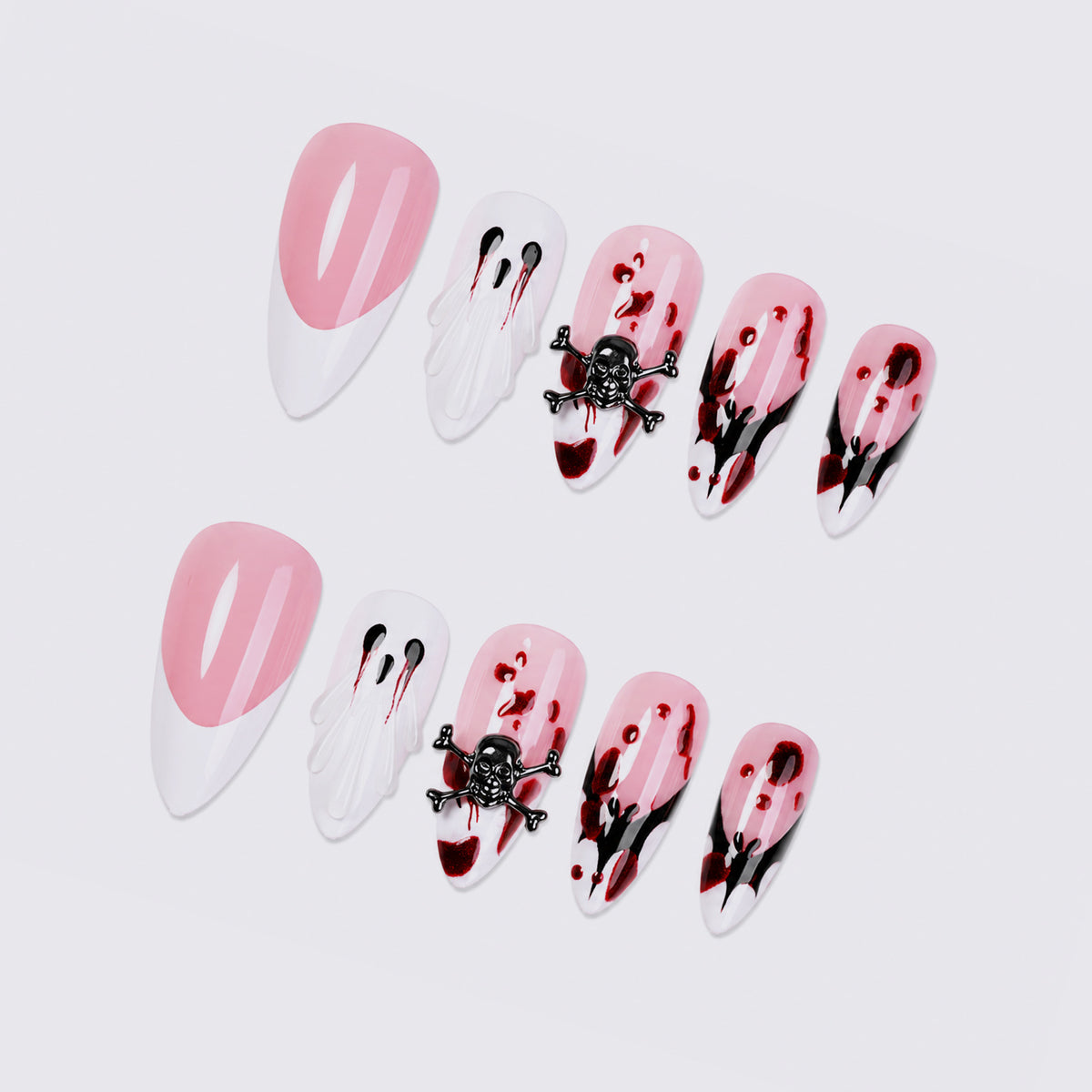 Kreatives Halloween Kunstnagelset Brehn
