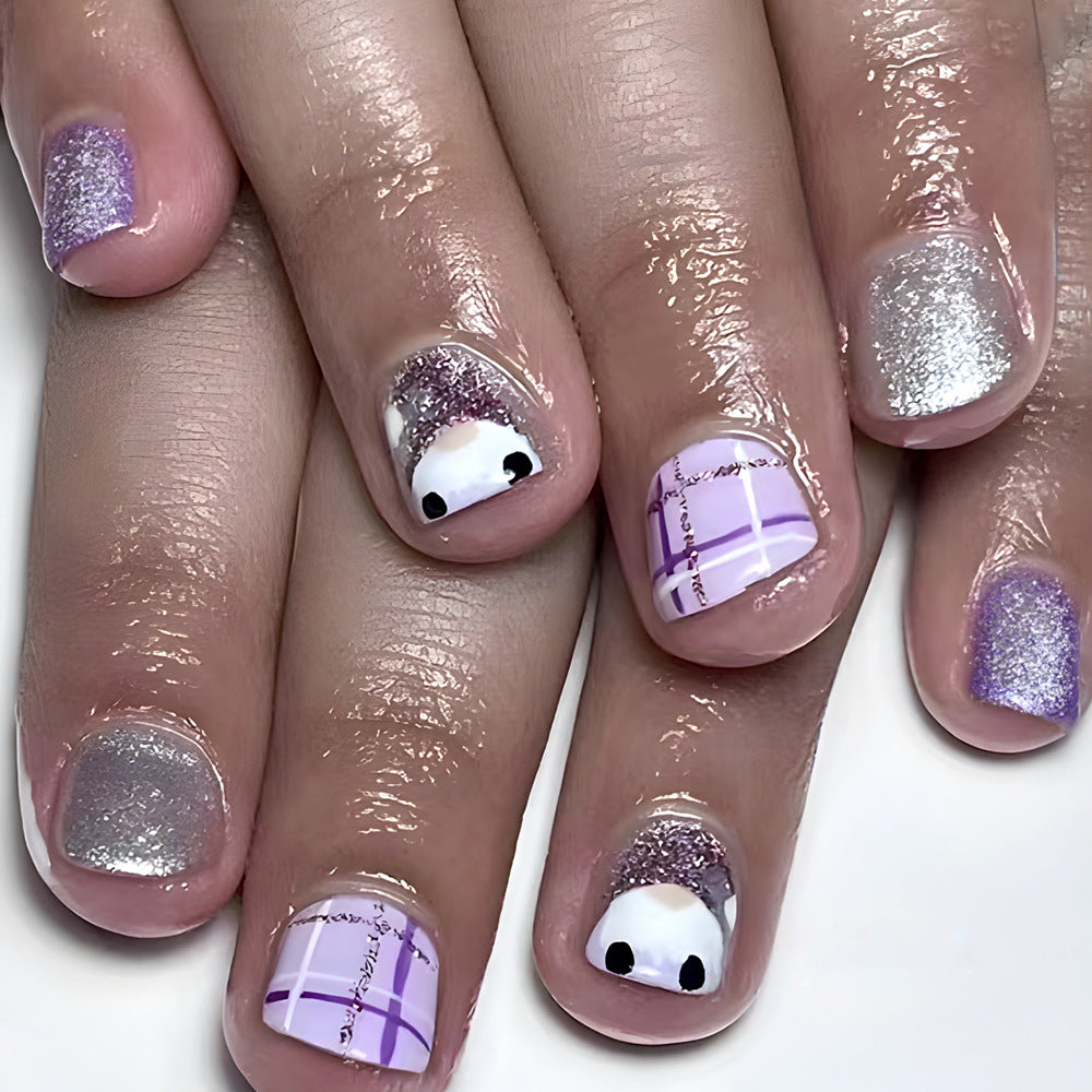 Künstlerisches Glitter-Nagelkunst-Design Brehn
