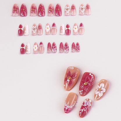 Professionelles Press-On-Nagelset mit trendigen Designs Brehn