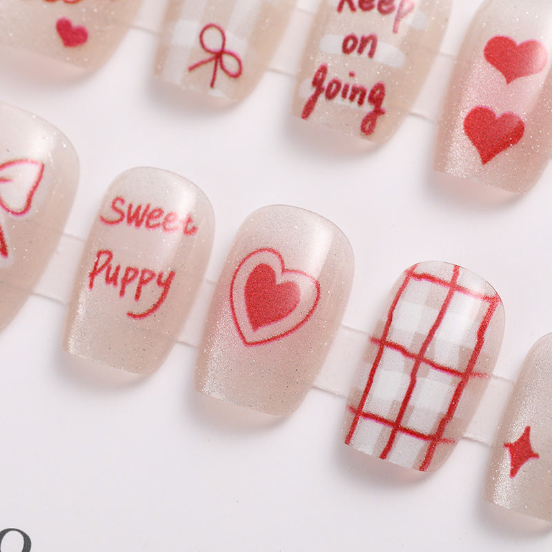 Trendige Press-On Nagelset Brehn