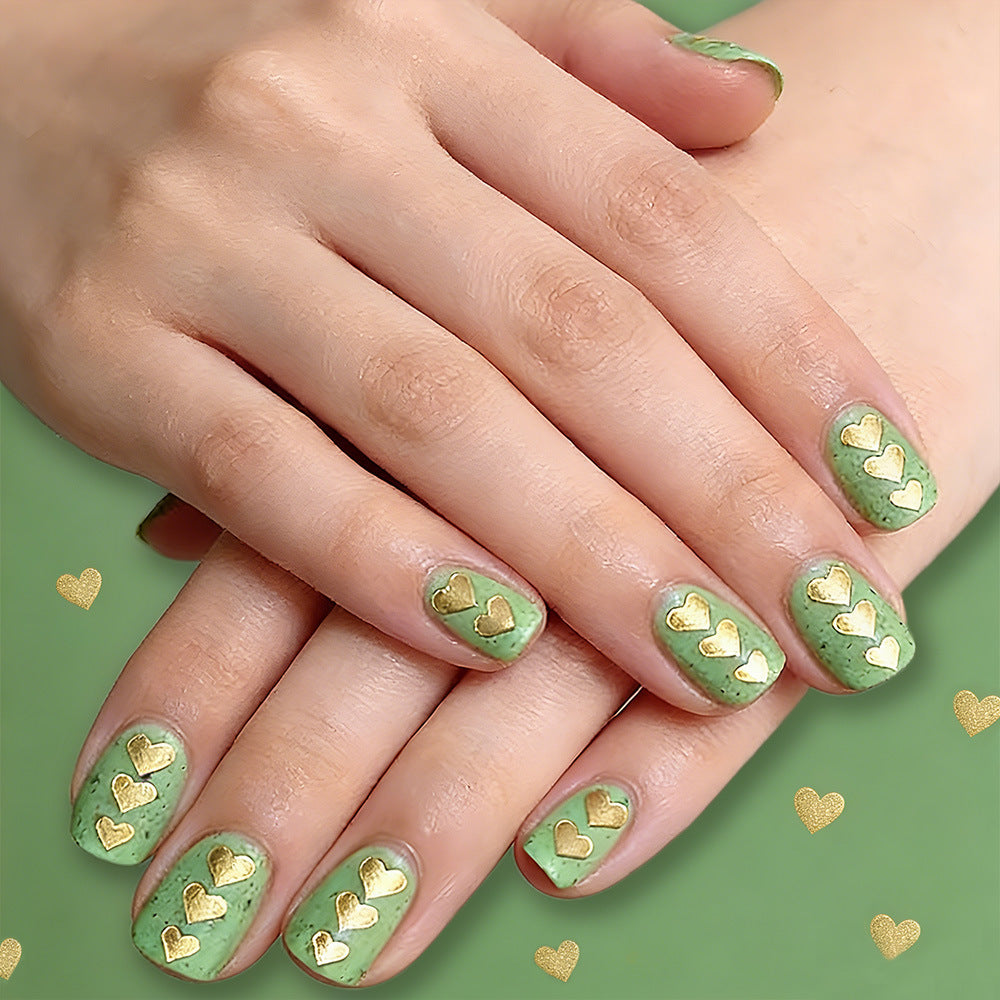 Künstlerisches Herz-verschönertes Nagelkunstset Brehn