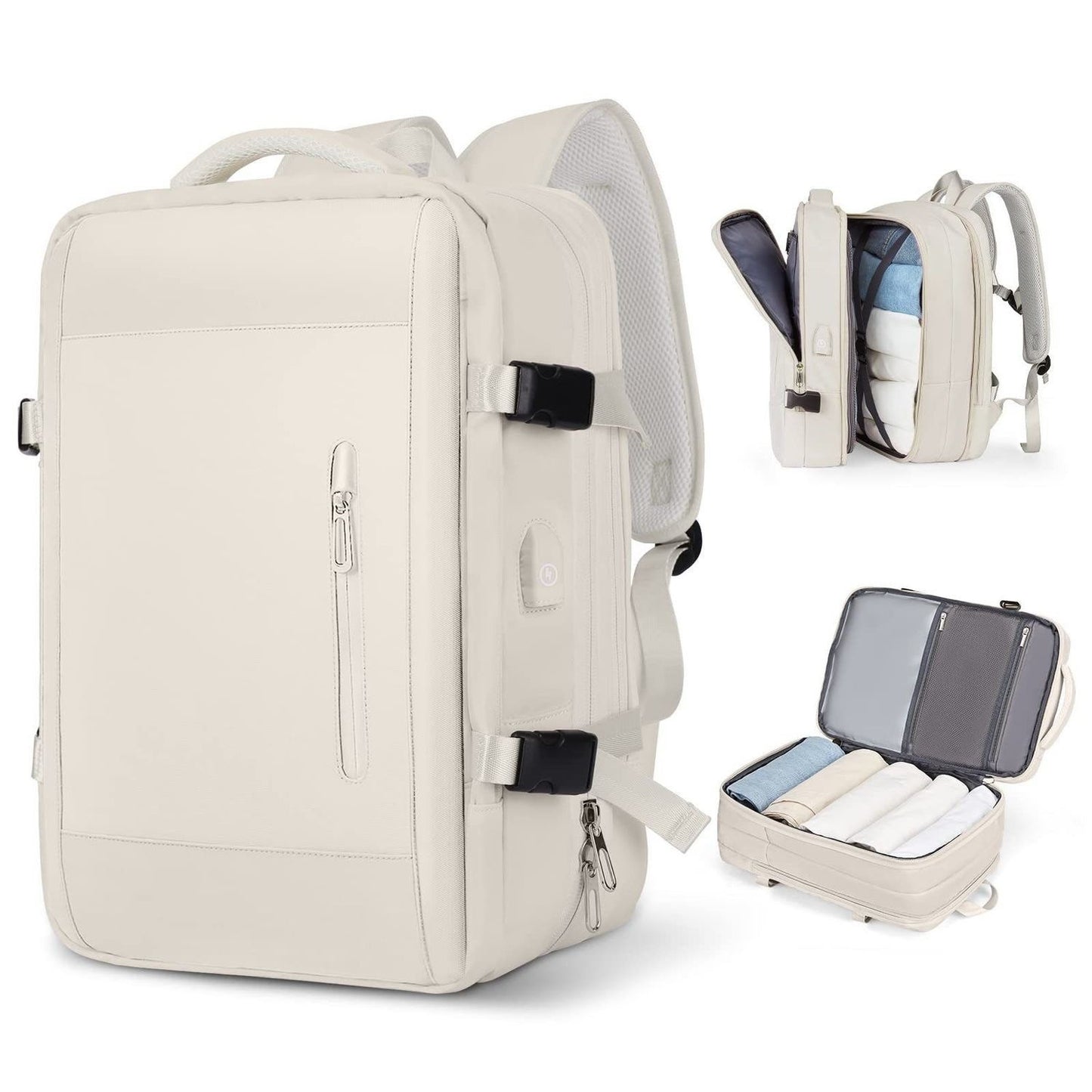 Multifunktionaler Laptop-Rucksack Mit Usb-Ladeanschluss Und Wasserabweisendem Material Brehn