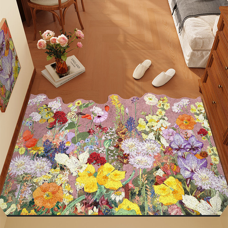 Florales Themen-Teppich