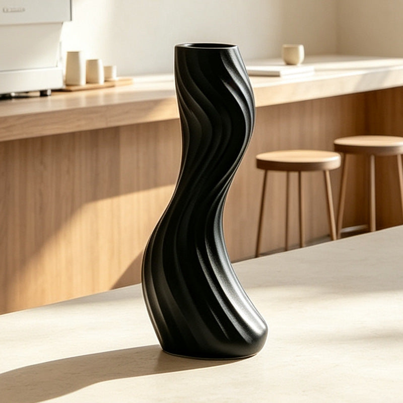 Elegante verdrehte dekorative Bodenvase Brehn