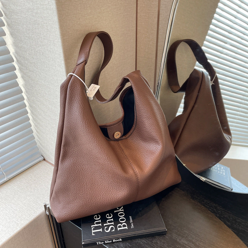 Texturierte Leder Hobo-Tasche Brehn
