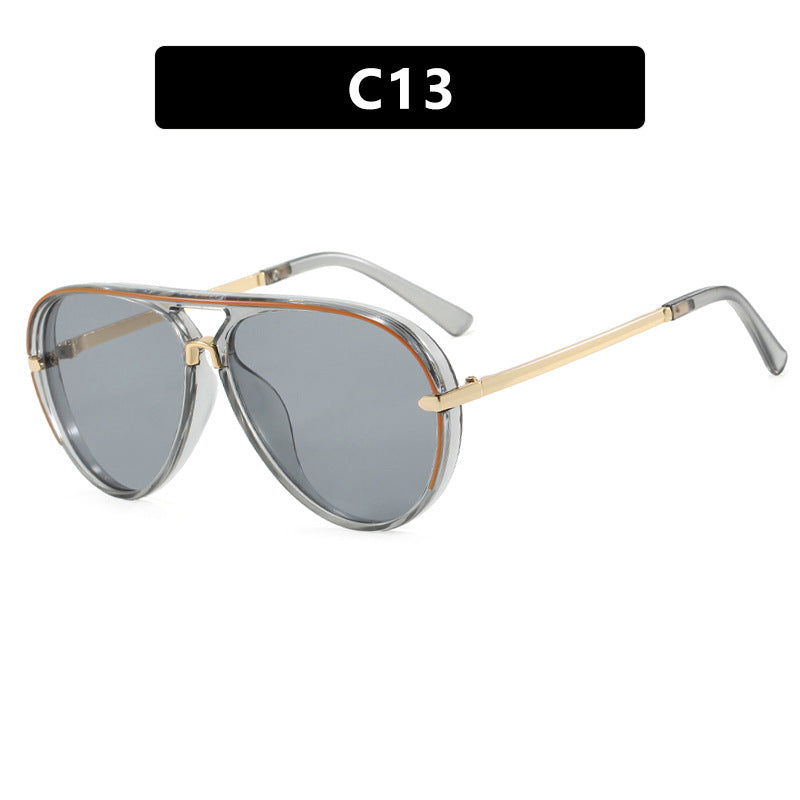 Damen modische Piloten-Sonnenbrille mit eleganten Metallakzenten Brehn