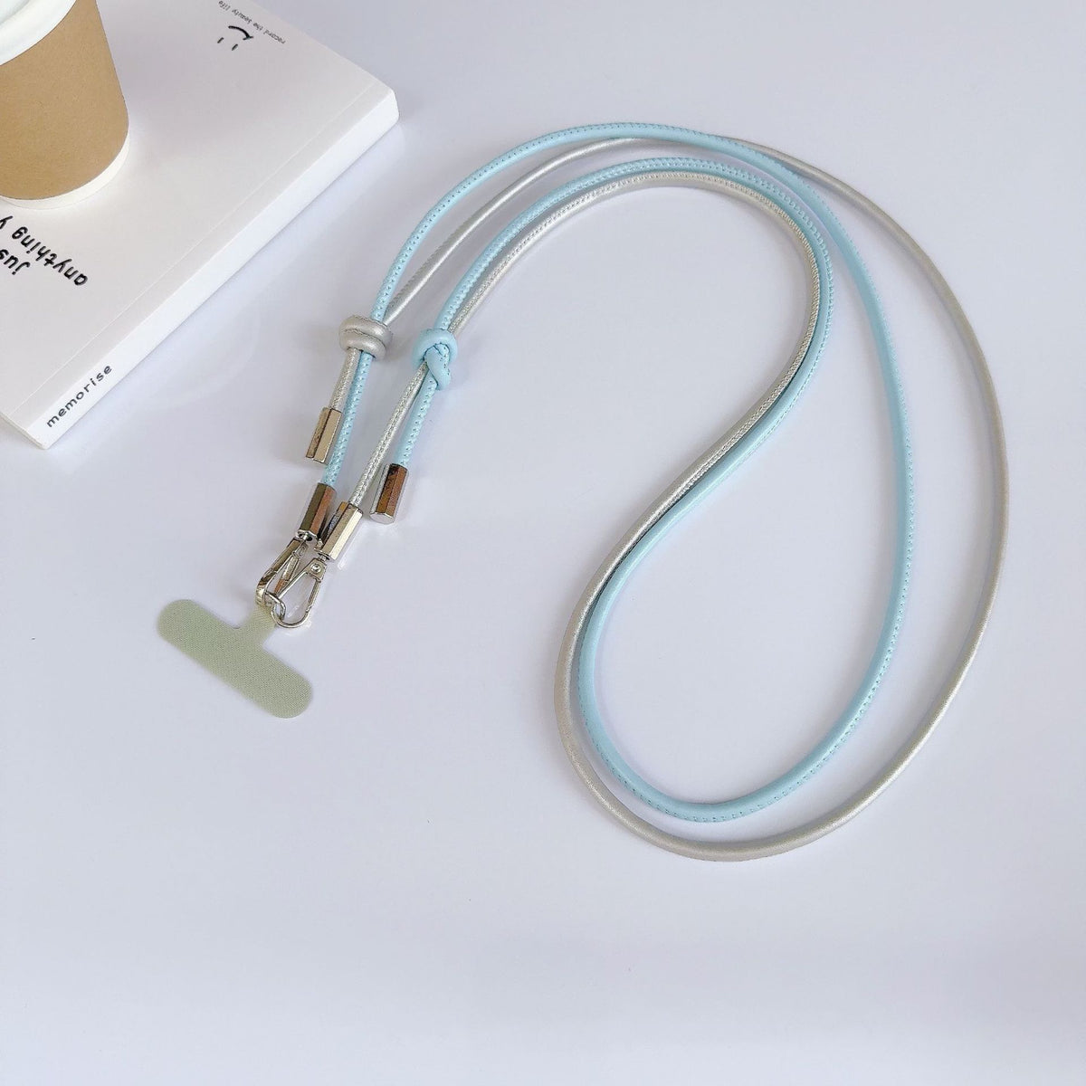 Stylische Zweifarbige Schlüsselband mit Clip Brehn