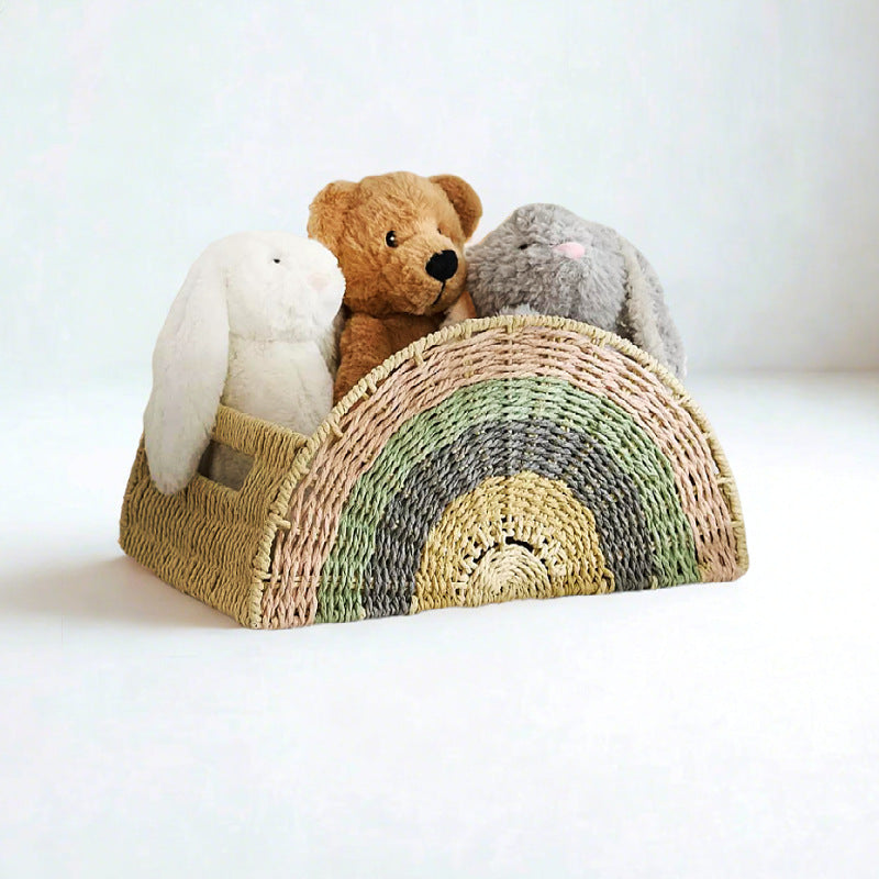 Kreativer Aufbewahrungskorb im Regenbogen-Design Brehn