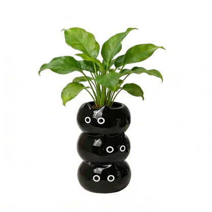 Keramischer Katzenblumentopf
