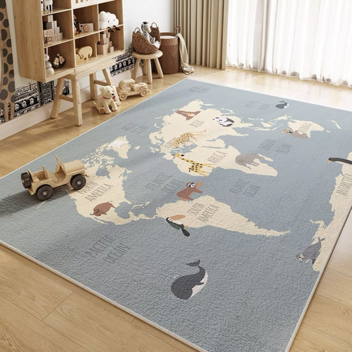 Kinderspielteppich mit Katzenmotiv Brehn