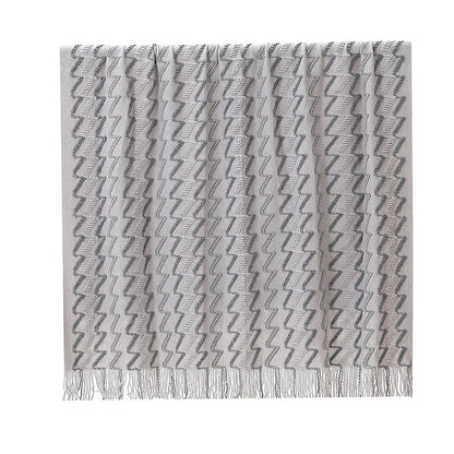 Damen Dekorative Zickzack-Strickdecke Brehn