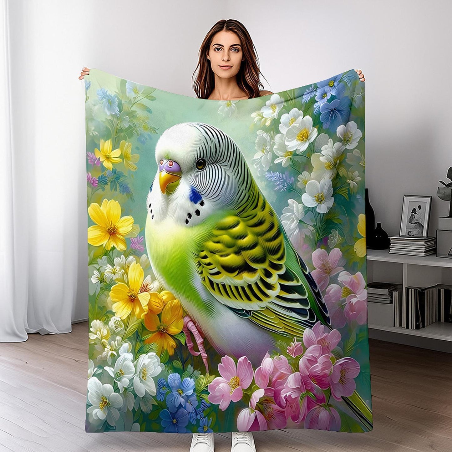 Künstlerische Vogel Design Wurfdecke