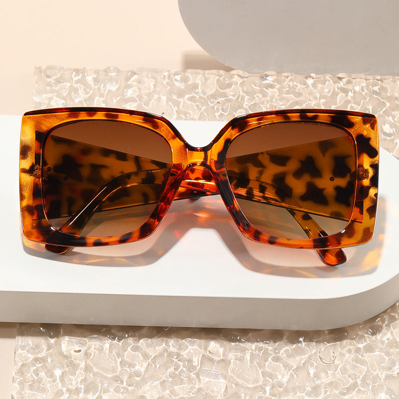 Damen Überdimensionierte Leo-Sonnenbrille Brehn