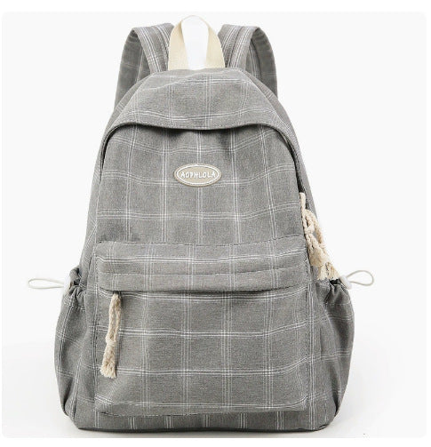 Klassisches Karomuster Schulrucksack Brehn