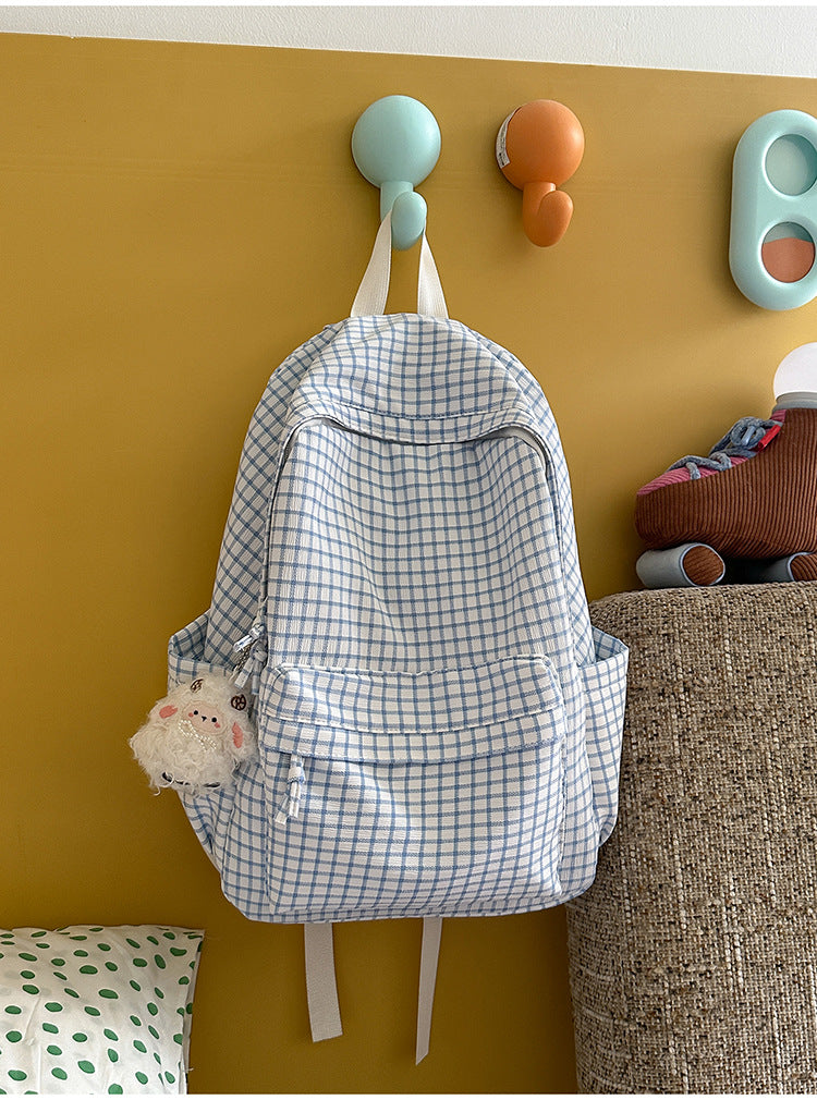 Leichter Rucksack mit Rautenmuster