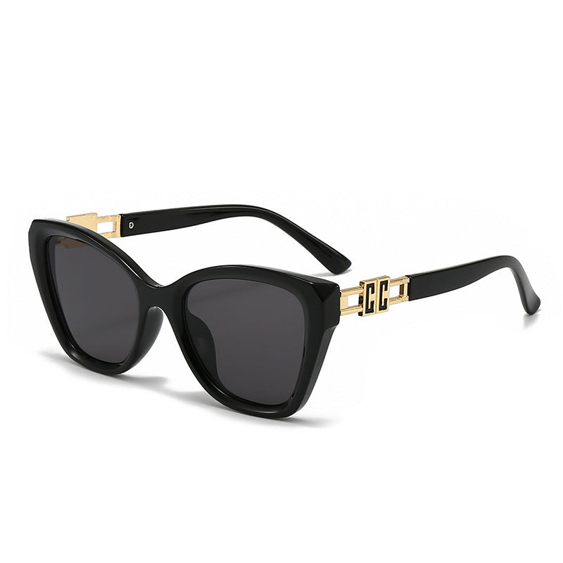Damen Cat-Eye Sonnenbrille mit luxuriösen Akzenten Brehn