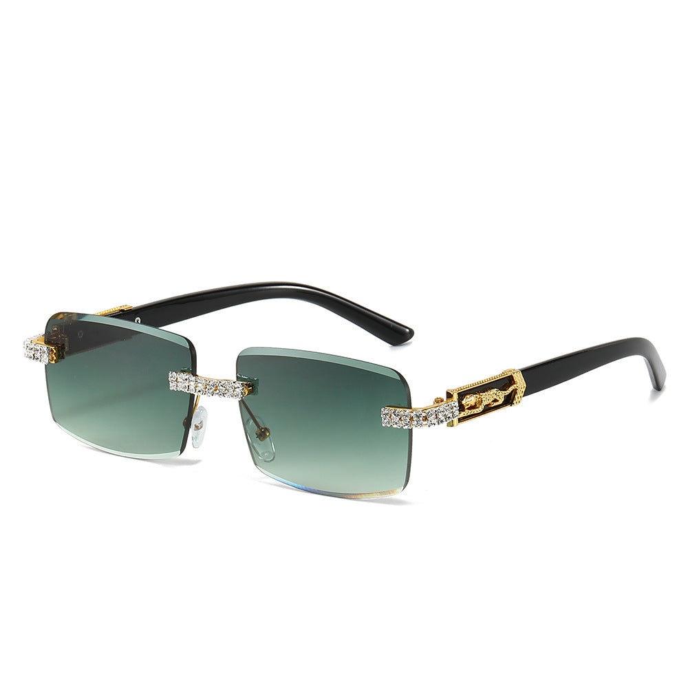 Dekorativer quadratischer Rahmen Modetrends Sonnenbrille Brehn