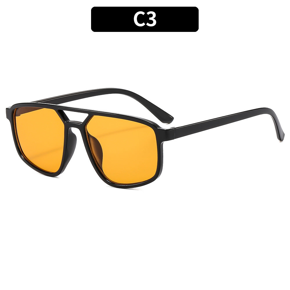 Trendy Minimalistische Rechteck-Sonnenbrille