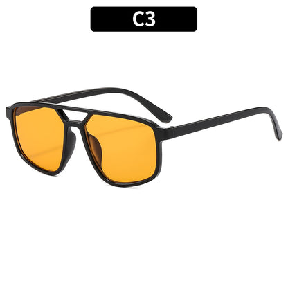 Trendy Minimalistische Rechteck-Sonnenbrille