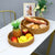Runde handgewebte Servierplatte Brehn