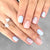 Floral Wave Design Press-On Nagelkunst Brehn