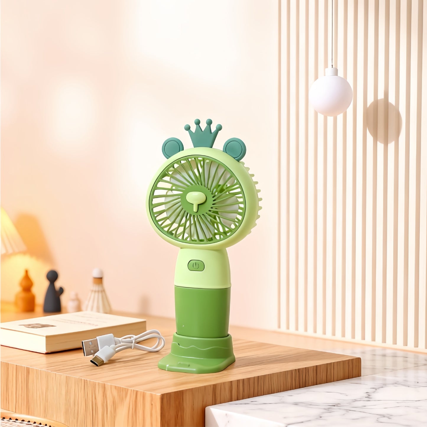 Damen Tragbarer Tier-Mini-Ventilator mit USB-Anschluss Brehn