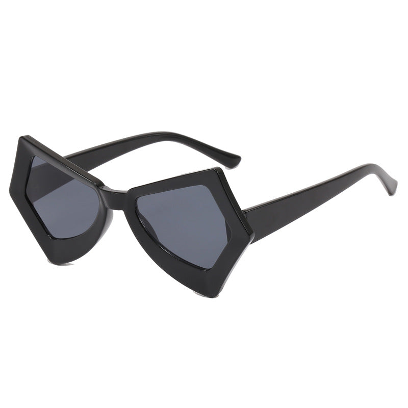 Damen polygonale Sonnenbrille im extravaganten Design Brehn