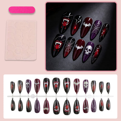Halloween Kunstnagelset mit gruseligen Halloween-Motiven Brehn