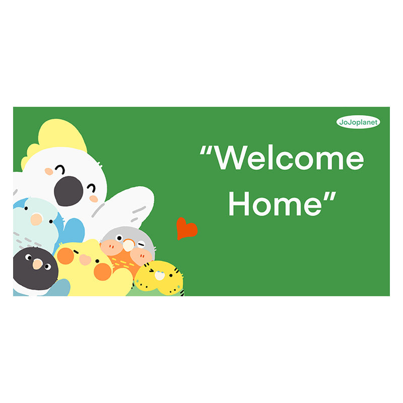 Decorative Cotton-Linen Welcome Home Bird Nursery Wall Tapestry