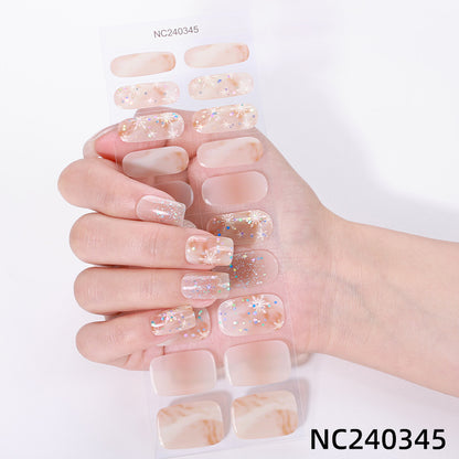 Elegante Blumenmuster Nagelwraps