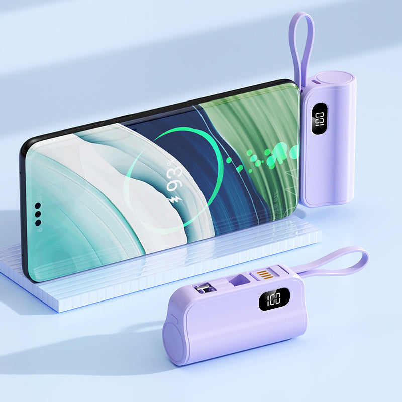 Mini-Powerbank mit schnellem Ladeanschluss und vielseitigen Funktionen Brehn