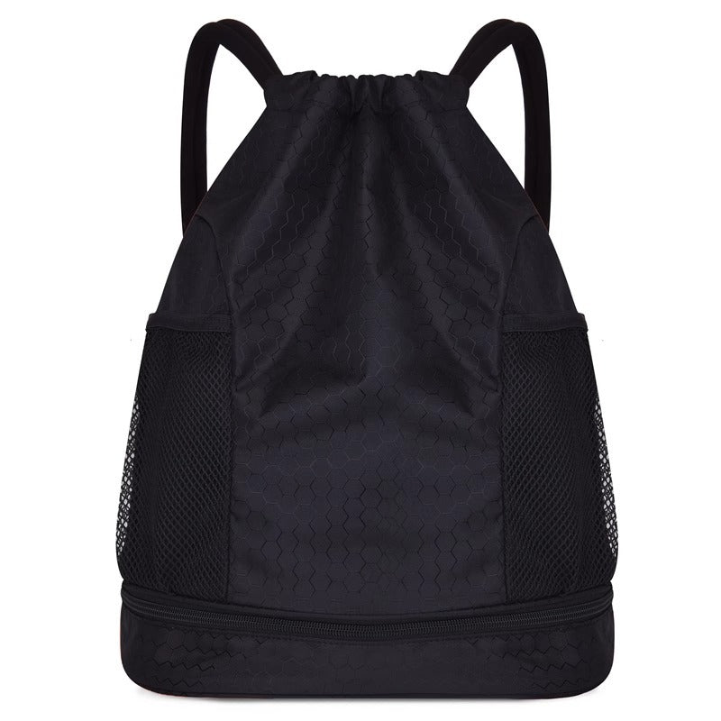 Leichter Hexagonmuster Kordelzug Rucksack Brehn