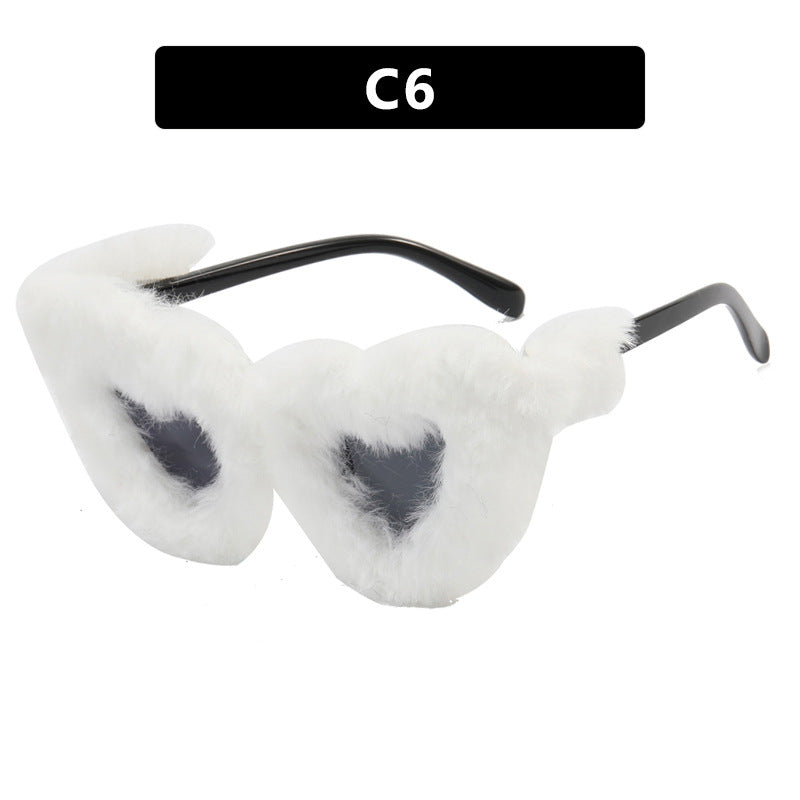 Damen Pfoten-Sonnenbrille mit luxuriösem Pelzbesatz Brehn
