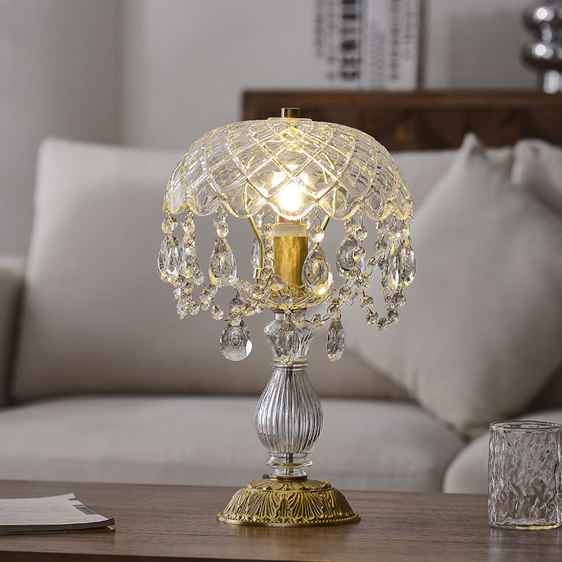 Elegante Kristall Tischlampe