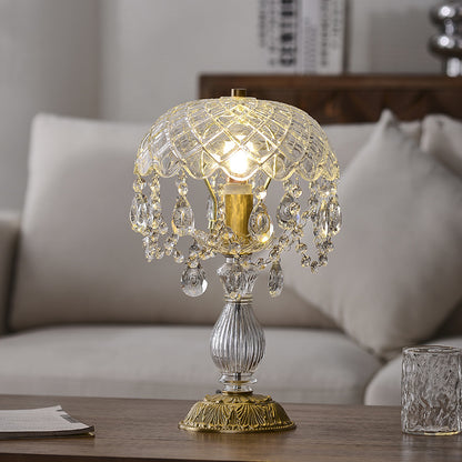 Elegante Kristall Tischlampe