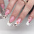 Kunstnagelset mit eleganten Blüten- und Leopardenakzenten Brehn