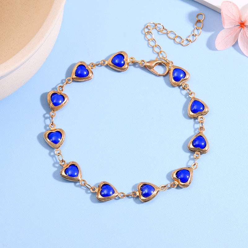 Herzförmiges Link-Armbändchen Brehn