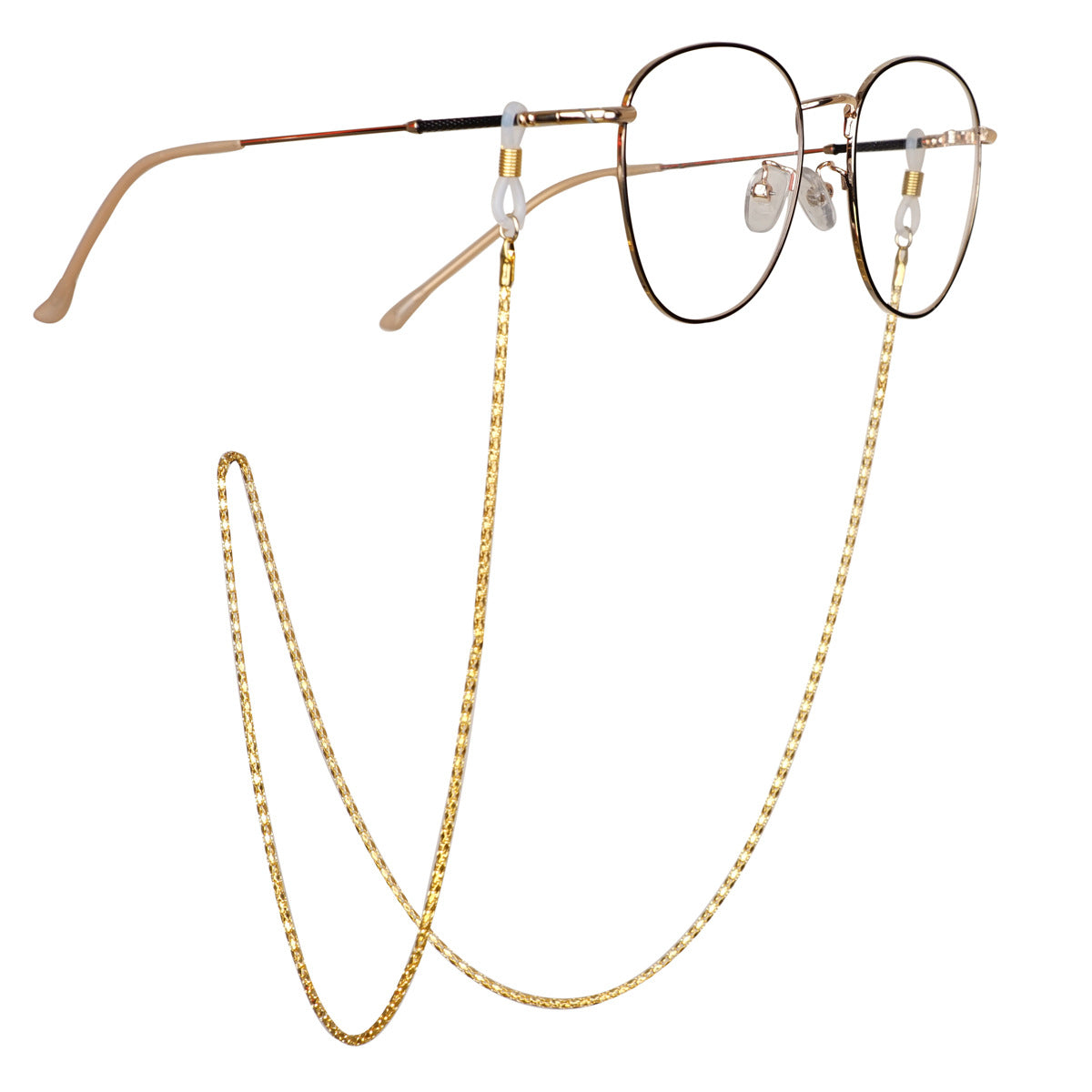 Goldplattierte gedrehte Verbindungsbrille Kette Brehn