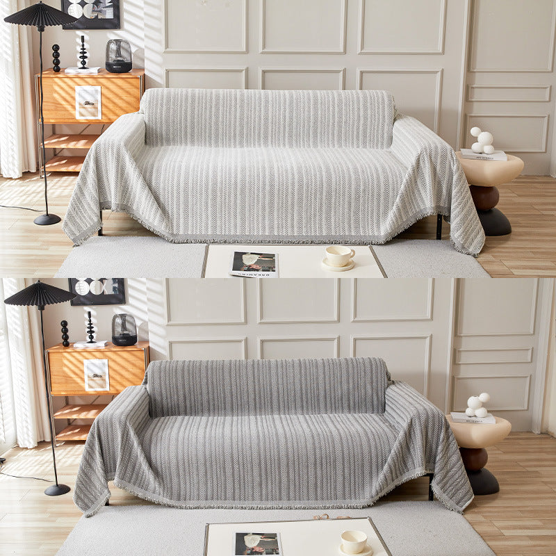 Gemütliche strukturierte Sofa-Wurfdecke