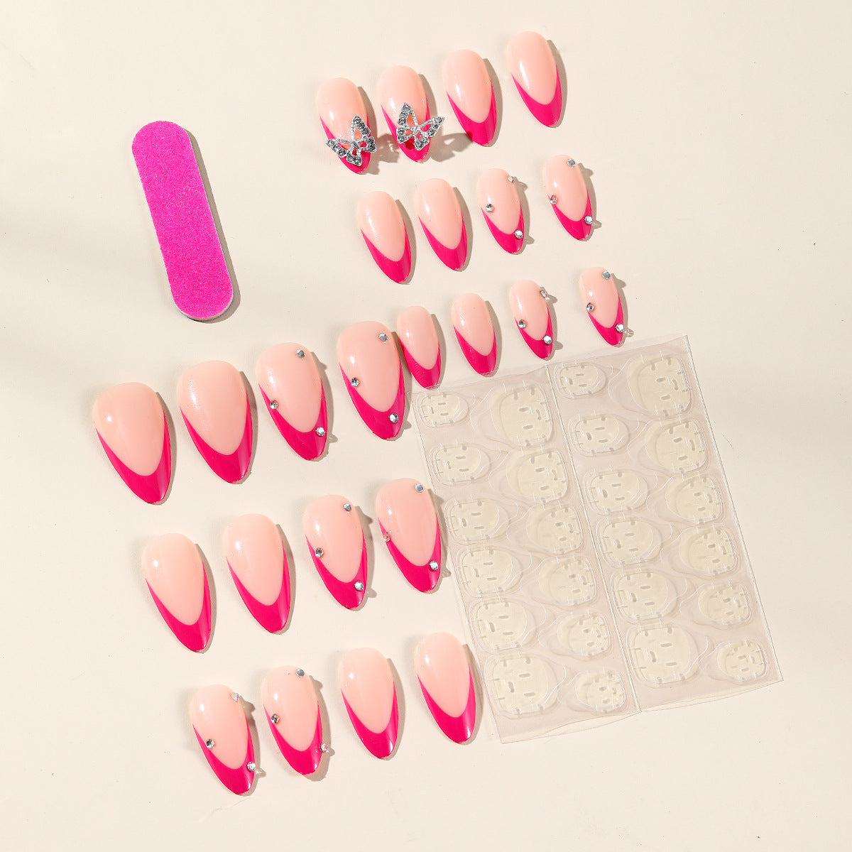 Dekorative 3D Schmetterling Nagelkunst Extensions Brehn