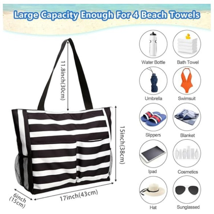Praktische Strandtasche mit Mehreren Fächern Brehn
