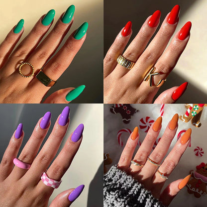 Kunstvolle Nageldesigns mit mattem Finish und elegantem Stiletto Brehn